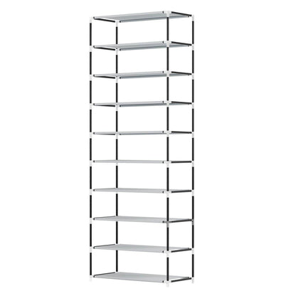 Schuhschrank M aus Stoff 9 Ebenen Hellbraun - Palo24