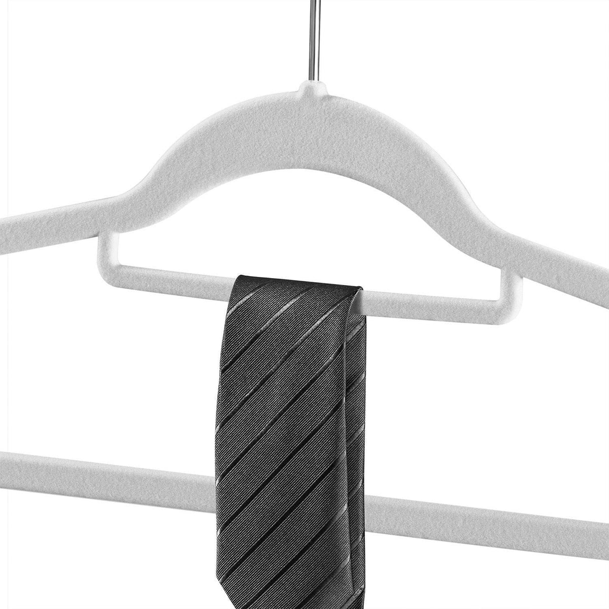 Kleiderbügel Samt 50er Set Weiss - Palo24