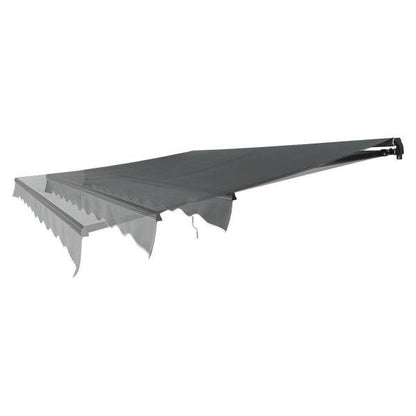 Gelenkarmmarkise 250 x 200 cm mit Kurbel Grau - Palo24