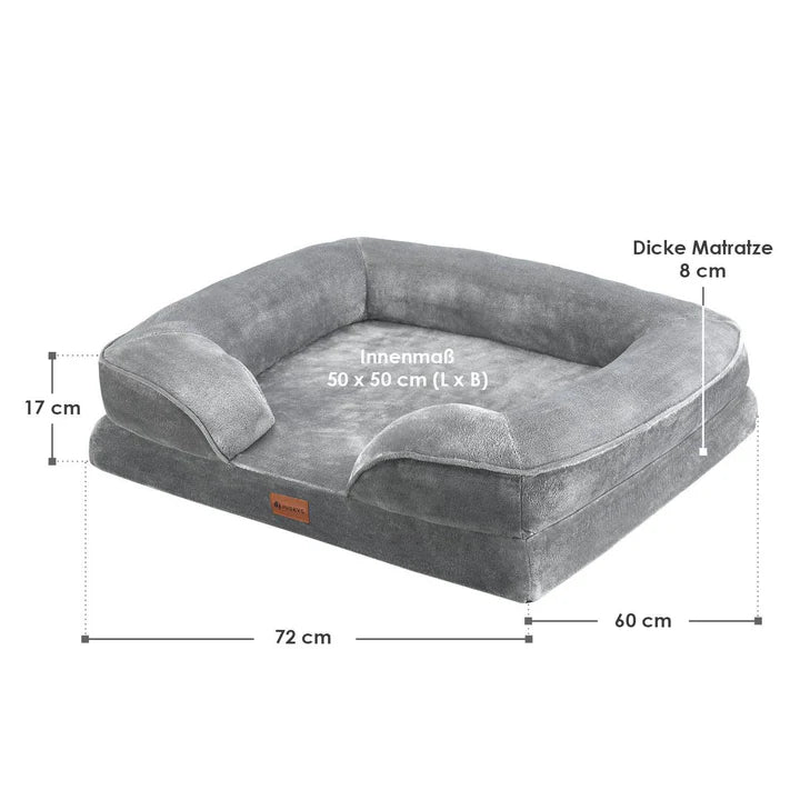 Hundebett Sheena M Orthopädisches Haustierbett Grau - Palo24
