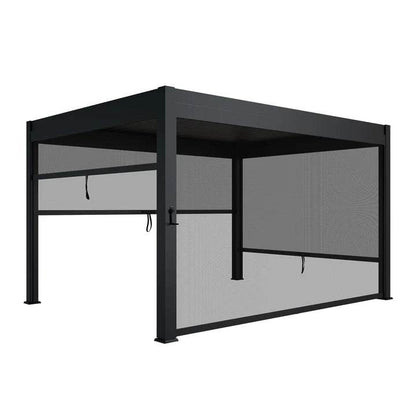 Lamellendach Tahiti 3x4 m mit verstellbaren Lamellen Anthrazit - Palo24