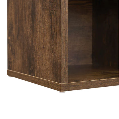 Scarpiera 104x30x48 cm marrone antico 10 scomparti aperti