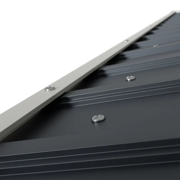 Remise à outils en métal XL avec toit à pignon en anthracite