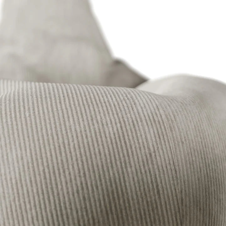 Sitzsack Chillex L mit Hocker Cord Sessel Beige - Palo24