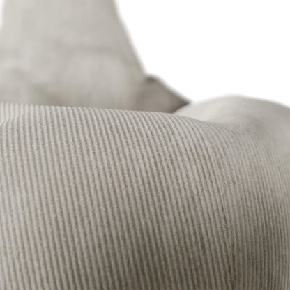 Sitzsack Chillex L mit Hocker Cord Sessel Beige - Palo24