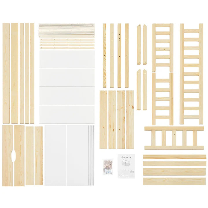 Letto per bambini Marli 80 x 160 cm con cassone e rete a doghe naturale