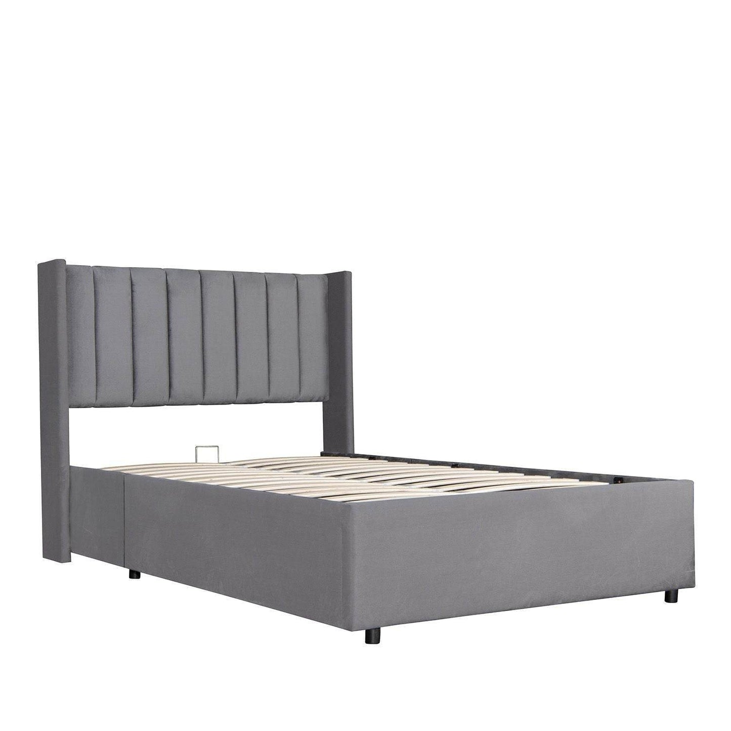 Polsterbett Savona 120 - Dunkelgrau - Palo24