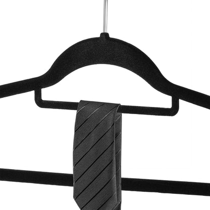 Kleiderbügel Samt 50er Set Schwarz - Palo24