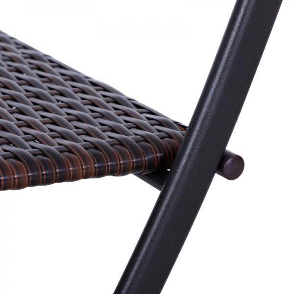 Bistroset Polyrattan 3 tlg. Sitzgarnitur Balkonset - Palo24