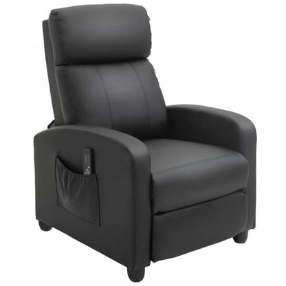 Massagesessel Massagefunktion Liegefunktion 2-Punkt-Massage Schwarz - Palo24