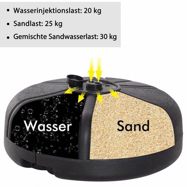 Standboxsack | Kunststoff | 70 x 70 x 176 cm | Schwarz - Palo24