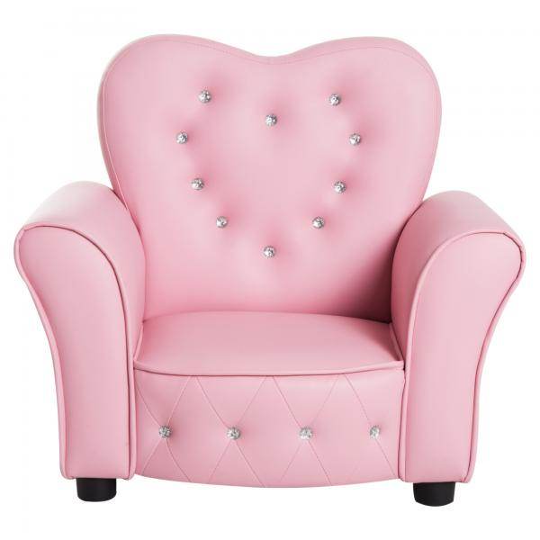 Kindersofa Kindersessel herzförmig Prinzessin Minisofa Kinderzimmer Sofa - Palo24