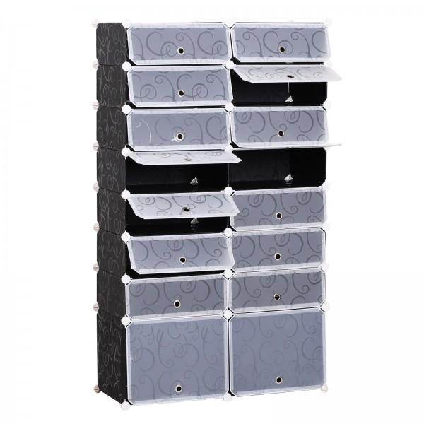 Schuhschrank DIY Schuhregal Regalsystem 16 Würfel - Palo24