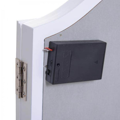 Schminkspiegel Kosmetikspiegel mit 16 LED-Beleuchtung USB-Anschluss Batteriebetrieben Weiss - Palo24