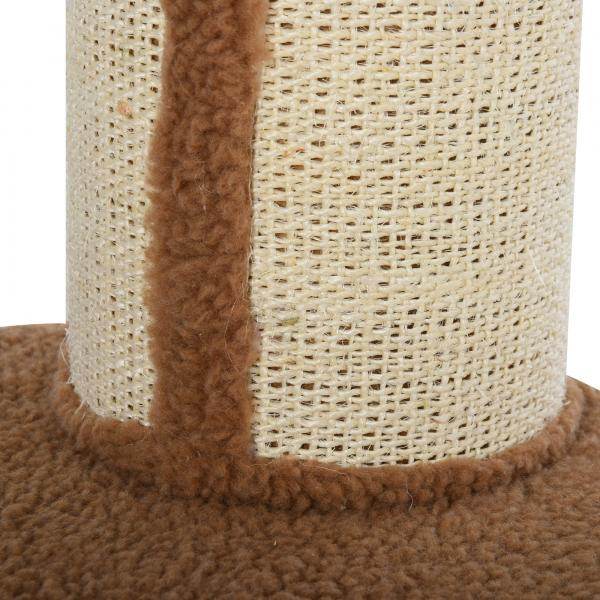 Katzenbaum Spielbaum Kratzstamm mit Plattform Sisal Lammkaschmir Hellbraun - Palo24