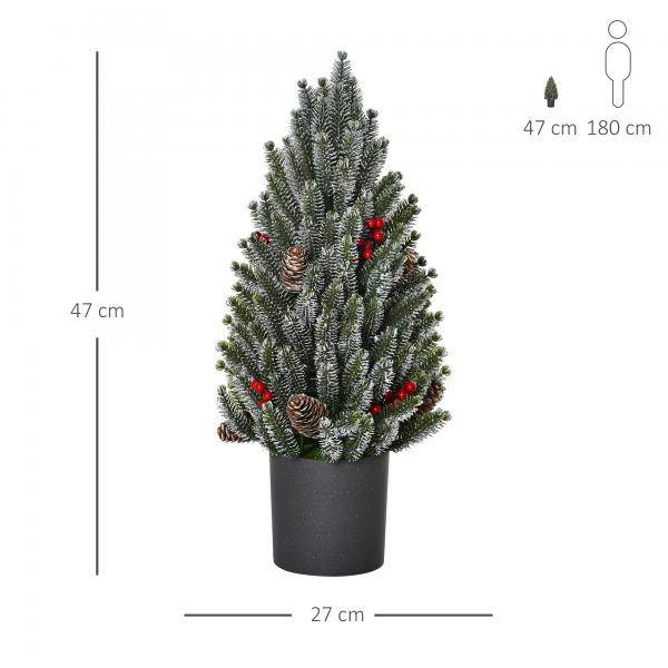 Künstlicher Weihnachtsbaum 27 cm x 27 cm x 47 cm - Palo24
