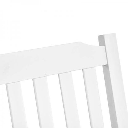 Gartenschaukel für 2 Personen Schaukelbank Hängebank Massivholz Patio Terrasse Hinterhof Weiss - Palo24