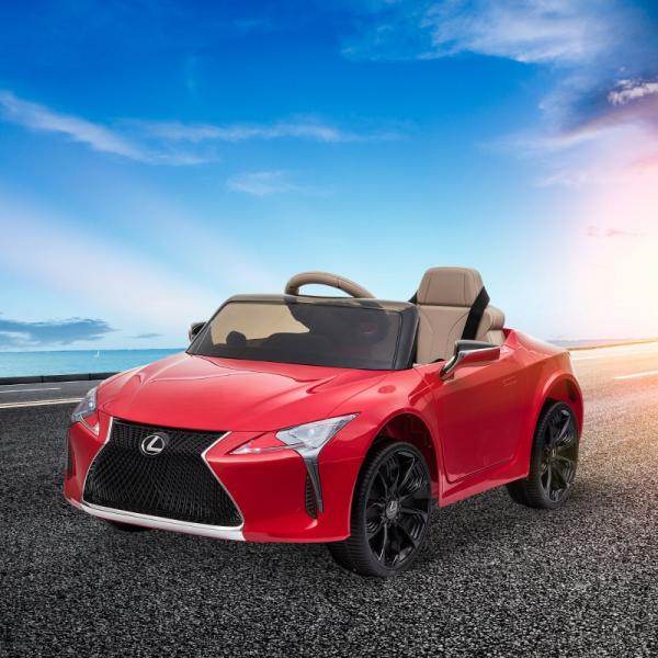 Kinderauto von Lexus Kinderfahrzeug für 3-6 Jahre Elektroauto mit MP3 Musik Rot - Palo24