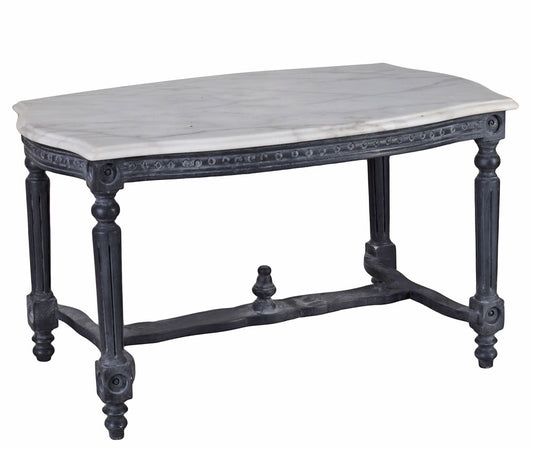 Couchtisch Barock Marmorplatte Wohnzimmertisch Antik Marmortisch