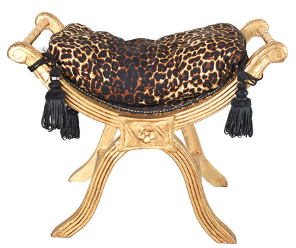 BAROCKE SITZGONDEL HOCKER LOUIS XV ANTIK SHABBY