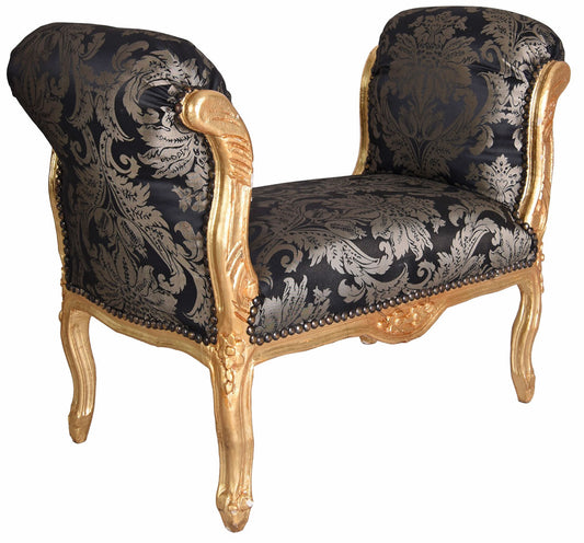 SITZBANK BAROCK HOCKER TOILE DE JOUY SOFA SHABBY CHIC