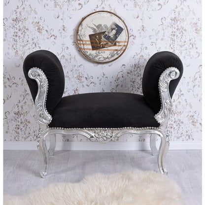 SITZBANK BAROCK HOCKER TOILE DE JOUY SOFA SHABBY CHIC - Palo24