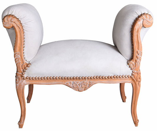 SITZBANK BAROCK BANK HOCKER TOILE DE JOUY SOFA SHABBY CHIC