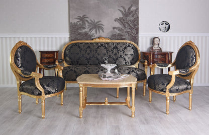 SITZGRUPPE BAROCK SITZGARNITUR SALON SITZMÖBEL SOFAGARNITUR