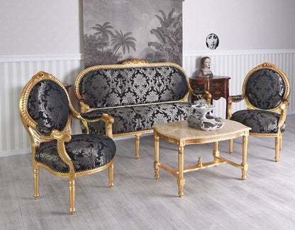 SITZGRUPPE BAROCK SITZGARNITUR SALON SITZMÖBEL SOFAGARNITUR