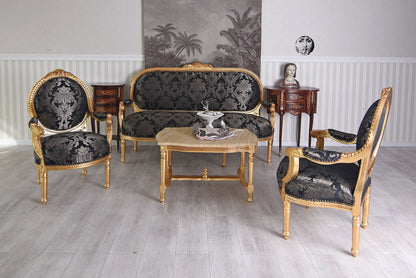 SITZGRUPPE BAROCK SITZGARNITUR SALON SITZMÖBEL SOFAGARNITUR