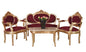SOFAGARNITUR SITZGRUPPE BAROCK SOFA SESSEL COUCHTISCH