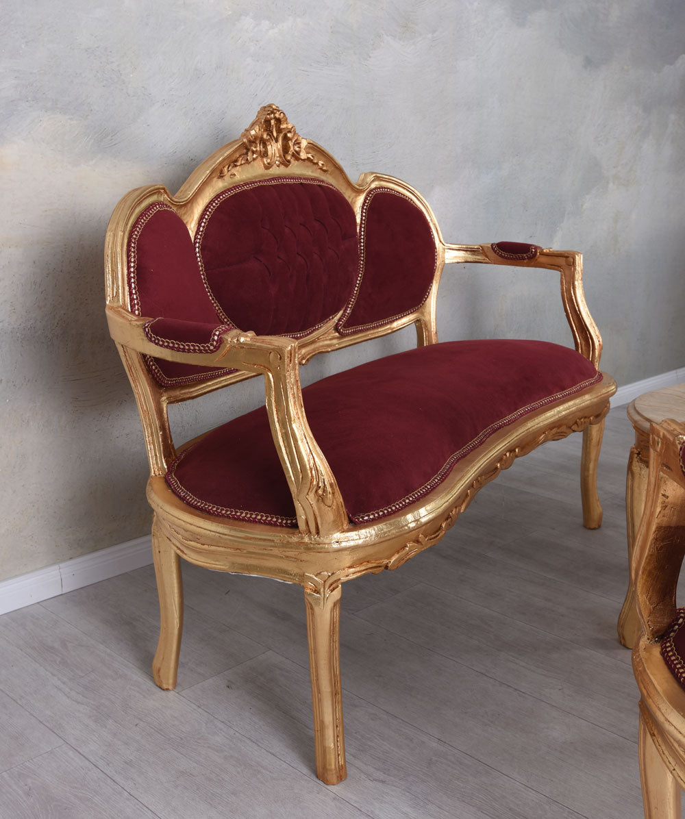 SOFAGARNITUR SITZGRUPPE BAROCK SOFA SESSEL COUCHTISCH