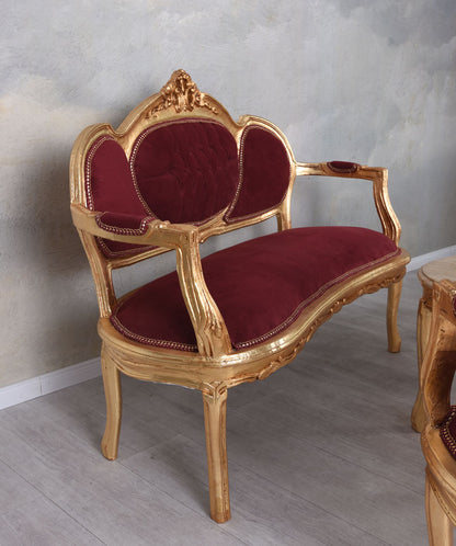 SOFAGARNITUR SITZGRUPPE BAROCK SOFA SESSEL COUCHTISCH