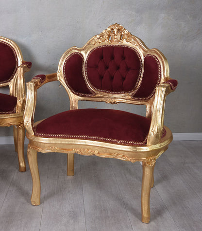 SOFAGARNITUR SITZGRUPPE BAROCK SOFA SESSEL COUCHTISCH