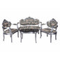 SITZGRUPPE BAROCK SALONGARNITUR SOFA & ZWEI SESSEL TISCH - Palo24