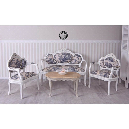 SOFAGARNITUR SITZGRUPPE BAROCK SOFA SESSEL COUCHTISCH - Palo24