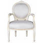 KÖNIGLICHER MEDAILLON SESSEL BAROCKSTIL WEISS - Palo24