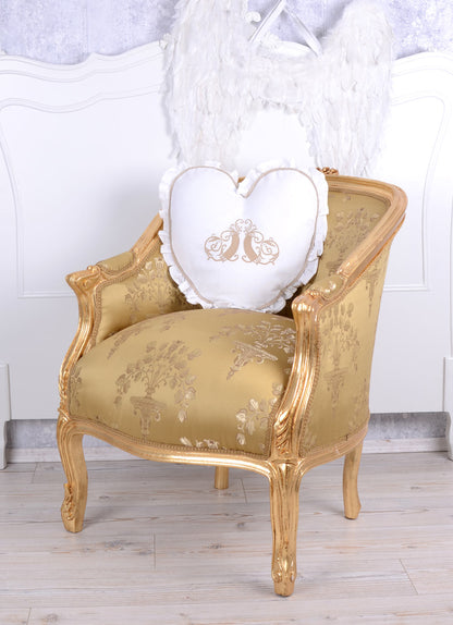 BERGERE EN CONFESSIONAL POLTRONA BAROCCA ORO SCURO