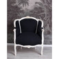 ROKOKO SESSEL BERGÈRE EN CONFESSIONAL LOUIS XV SCHWARZ - Palo24