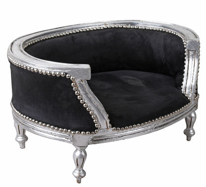 LIT ROYAL POUR CHIEN STYLE BAROQUE CANAPÉ POUR CHIEN BOIS CARLIN BULLY