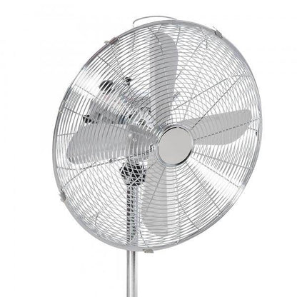 Standventilator Lüfter Höhenverstellbar 3 Geschwindigkeitsstufen Stahl Silber - Palo24
