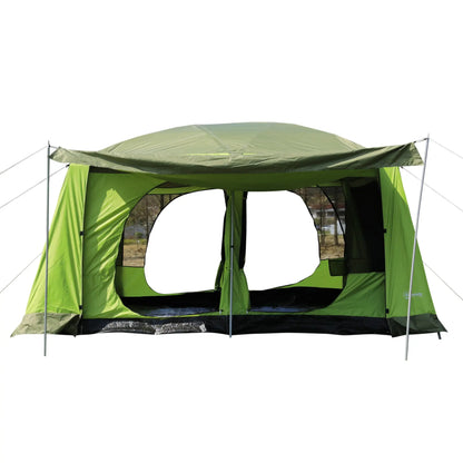 Tente de camping 2 cabines de couchage tente dôme tente familiale 4-8 personnes