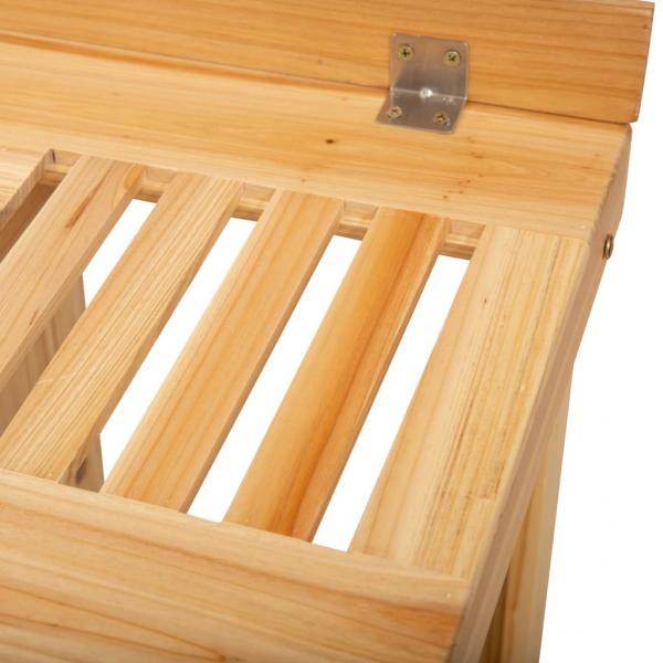 Pflanztisch Gartenarbeitstisch für Garten Balkon Terrasse aus Tannenholz Natur - Palo24