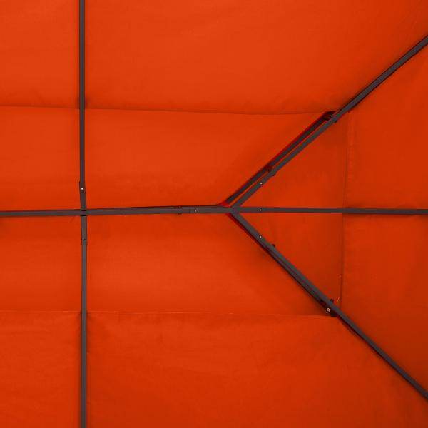 Ersatzdach Pavillondach für Metallpavillon Polyester 3x4m Rostrot - Palo24
