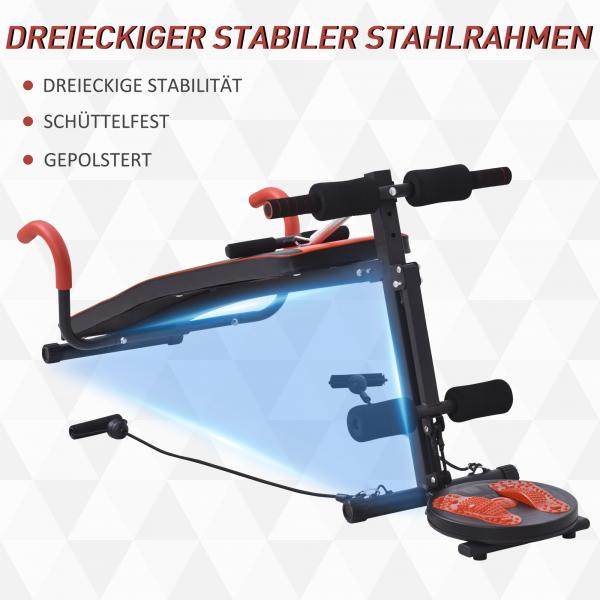 Sit Up Bank Bauchtrainer Trainingsbank Fitnessbank Verstellbar - Palo24