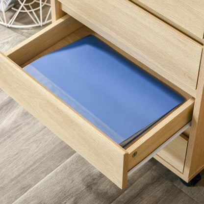 Aktenschrank Rollcontainer Natur 46 cm x 40 cm x 65 cm - Palo24