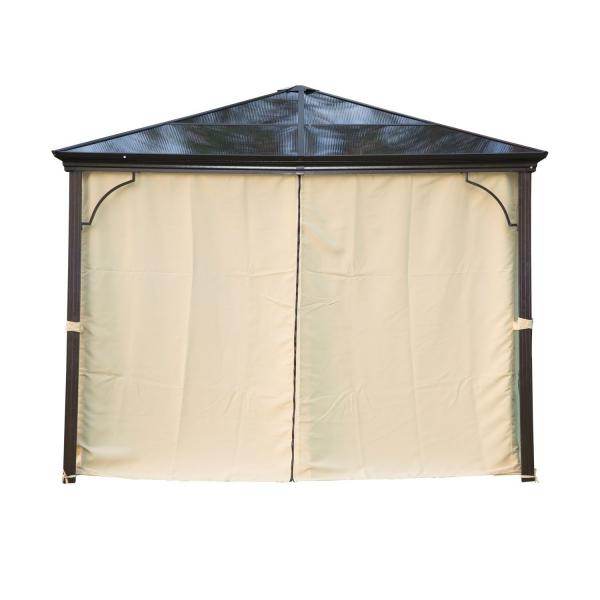 Luxus Pavillon Alu Partyzelt mit lichtdurchlässigem PC Dach - Palo24