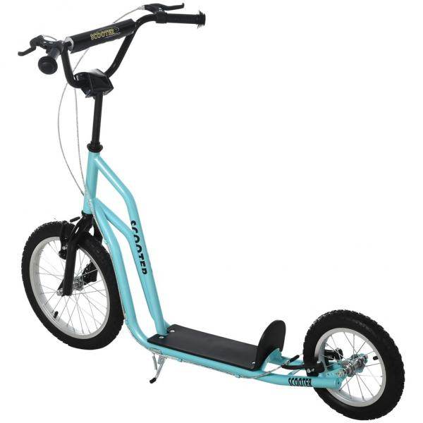 Tretroller Scooter Cityroller Kinder Mädchenroller verstellbar Aluminium Blau - Palo24