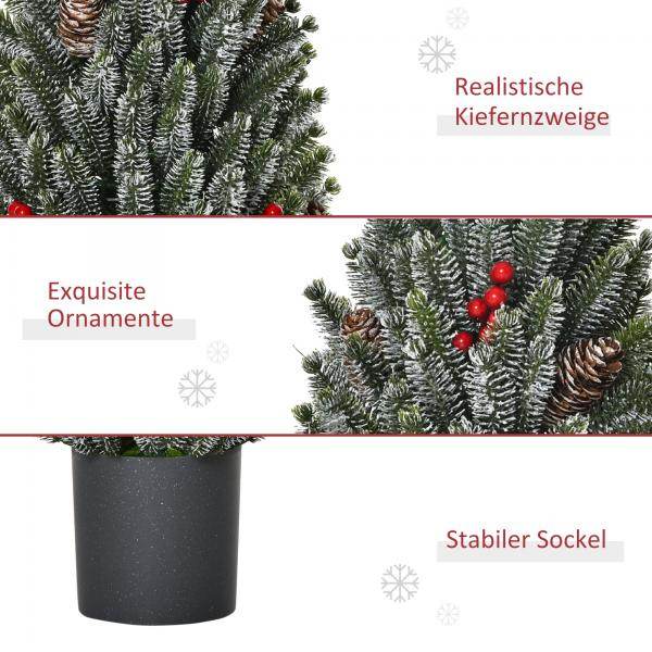 Künstlicher Weihnachtsbaum 27 cm x 27 cm x 47 cm - Palo24