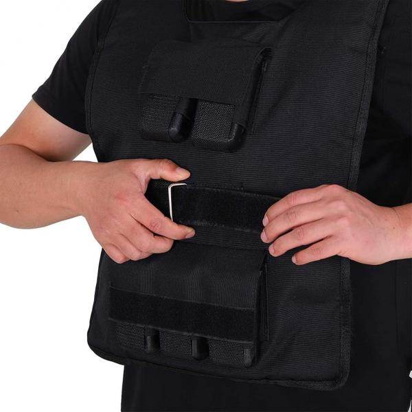30 kg Trainingsweste Gewichtsweste Krafttraining Fitness Oxford Eisen Schwarz - Palo24